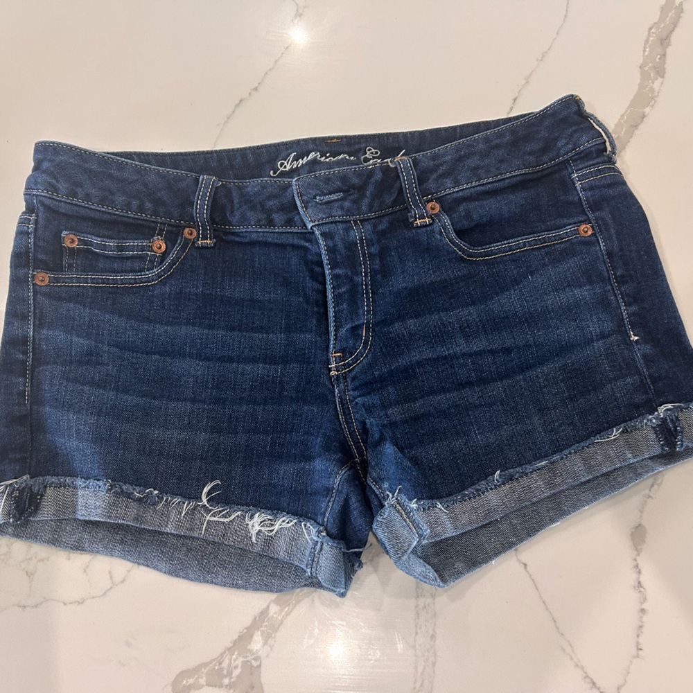 American Eagle Outfitters Dark Blue Jean Shorts